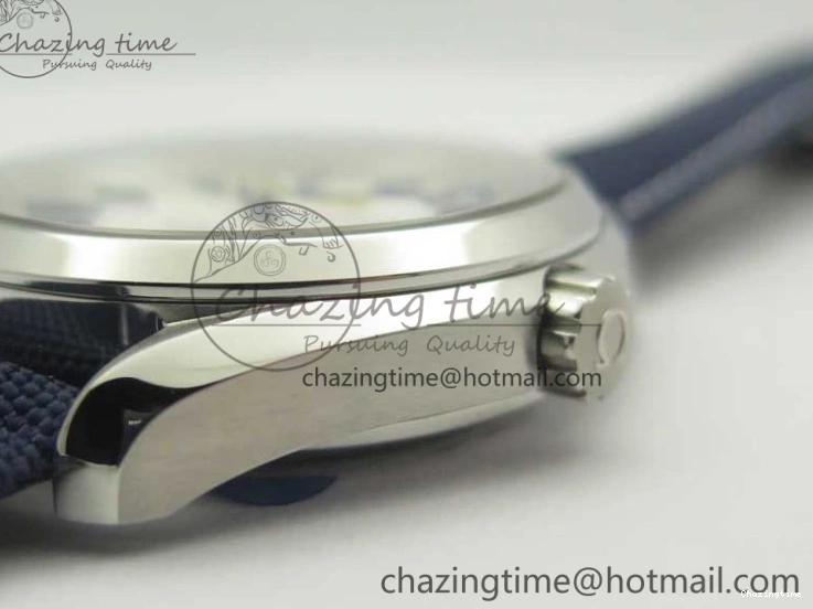 0426 EasyCare Aqua Terra Master Ryder Cup Edition VSF 1:1 Best Edition White Textured Dial on Blue Nylon Strap A8500 Super Clone 8016